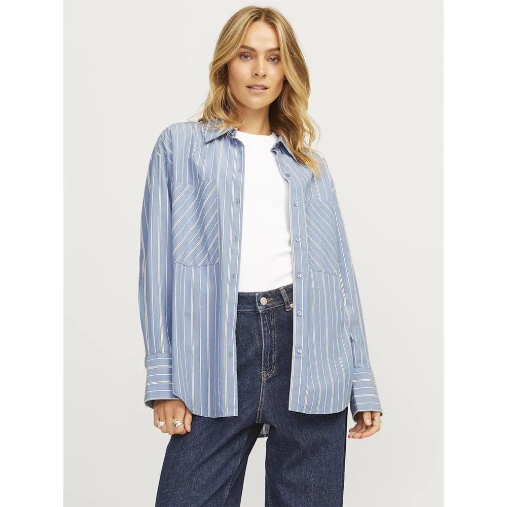 

Рубашка Jack & Jones Tessa Poplin Rlx JJXX, синий