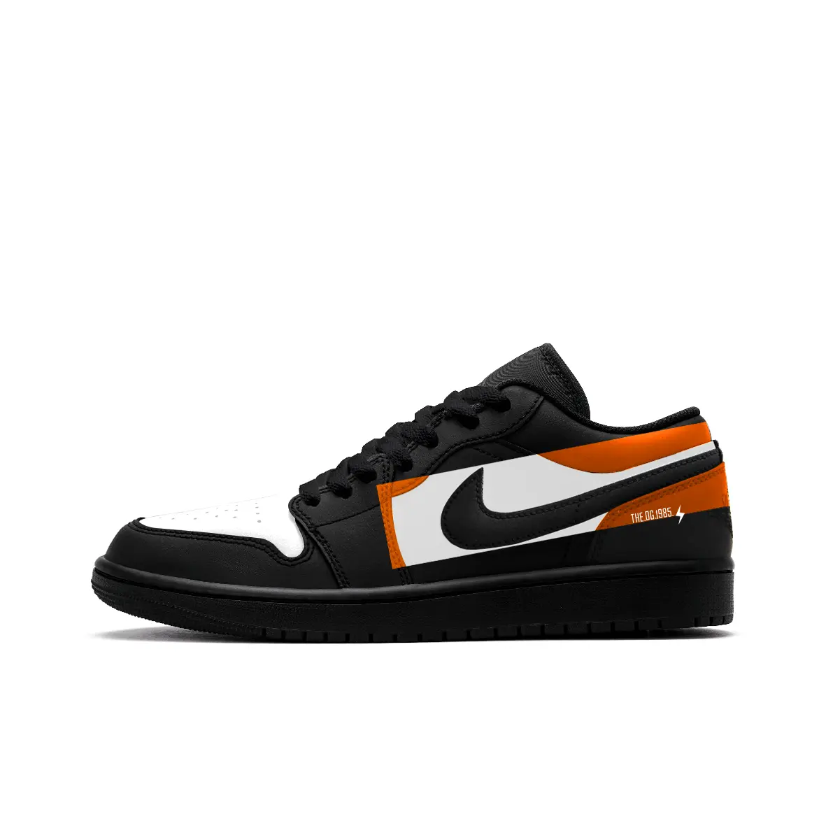 

Jordan Air 1 Low top Vintage баскетбольные кроссовки мужские черно-белые оранжевые