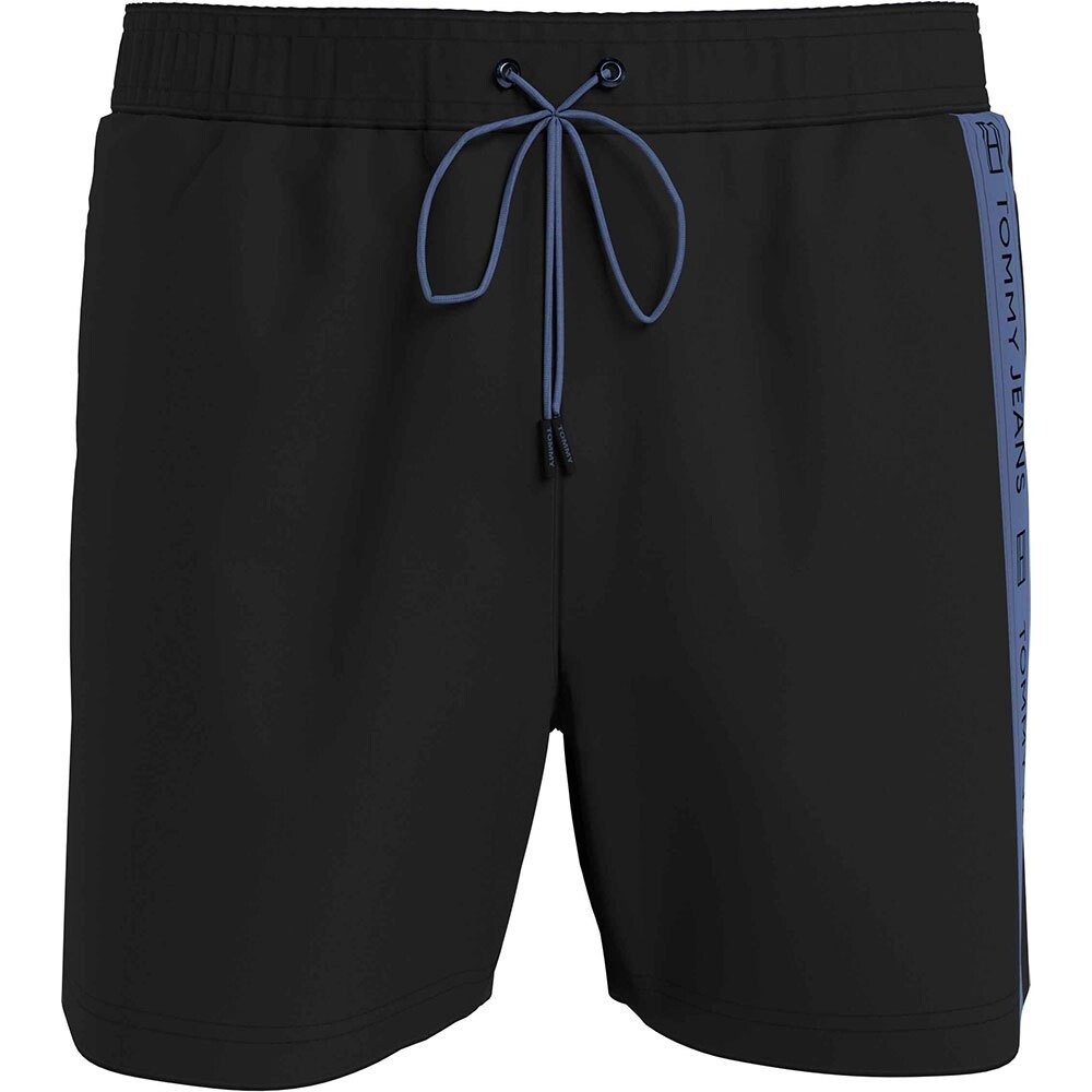 

Шорты для плавания Tommy Jeans Medium Side Tape Swimming Shorts, черный