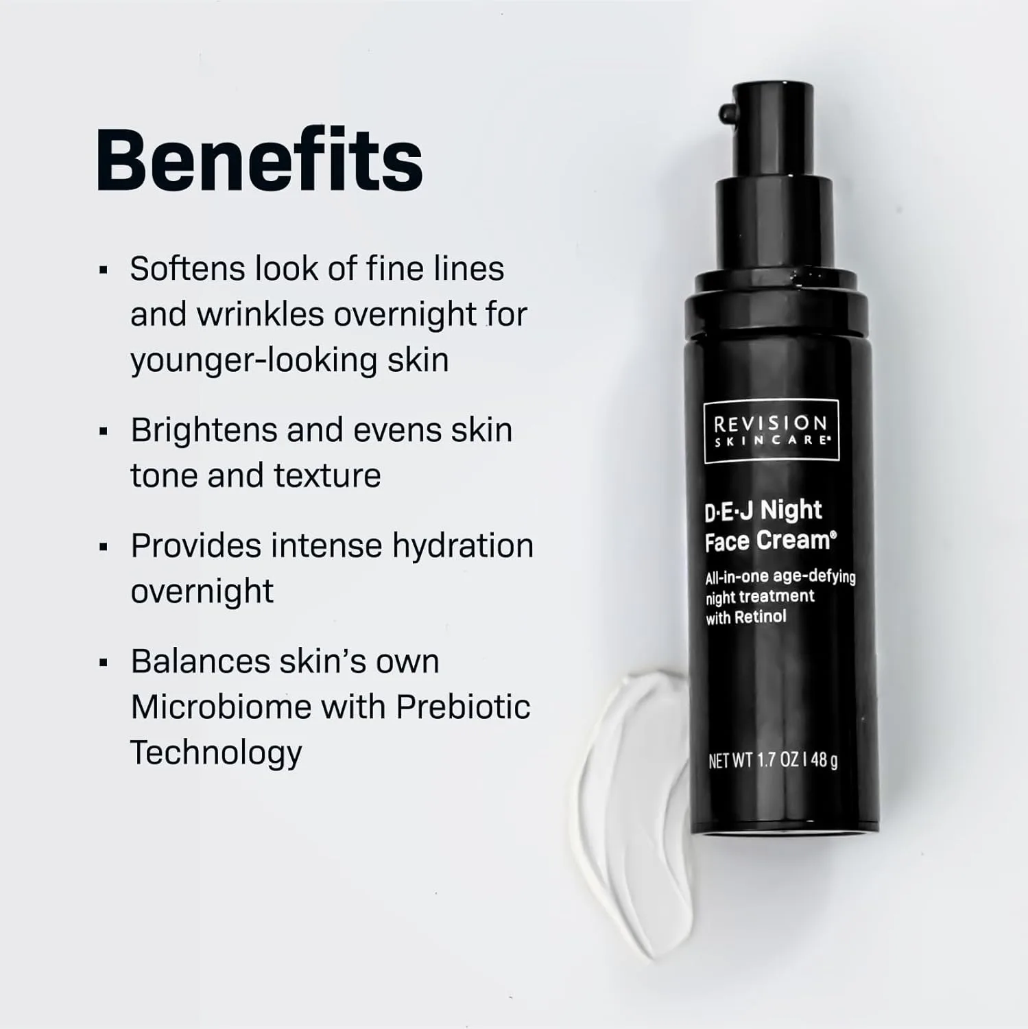 Крем для лица Revision Skincare — Ночной D·E·J, антивозрастной увлажняющий , богатый антиоксидантами, с ретинолом и, 48.2 г — фото 3