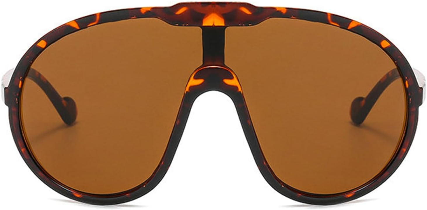 

Солнцезащитные очки Willochra Fashion Wave Mask для женщин и мужчин, модные солнцезащитные очки большого размера, роскошные дизайнерские очки в стиле панк Y2K, Leopard