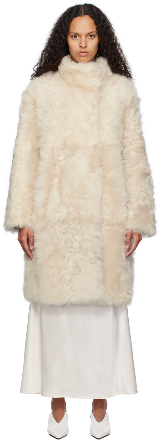 

Двусторонняя куртка из овчины Off-White Toscana Folk Yves Salomon
