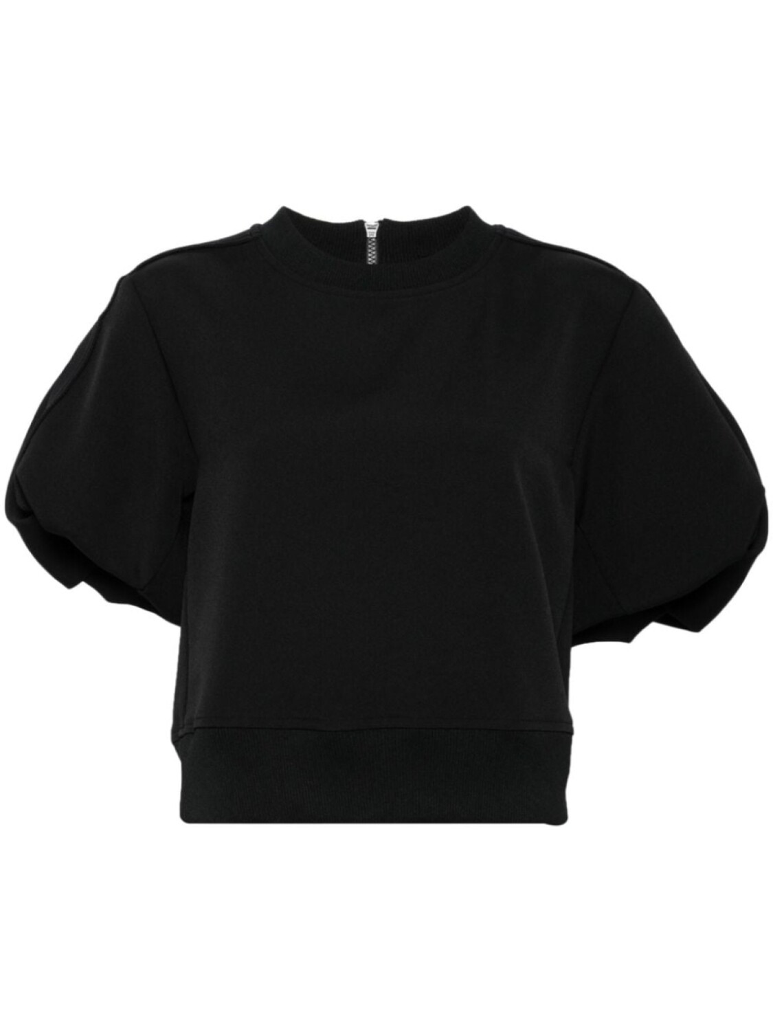 

Sacai футболка с короткими рукавами и рукавами-фонариками, черный