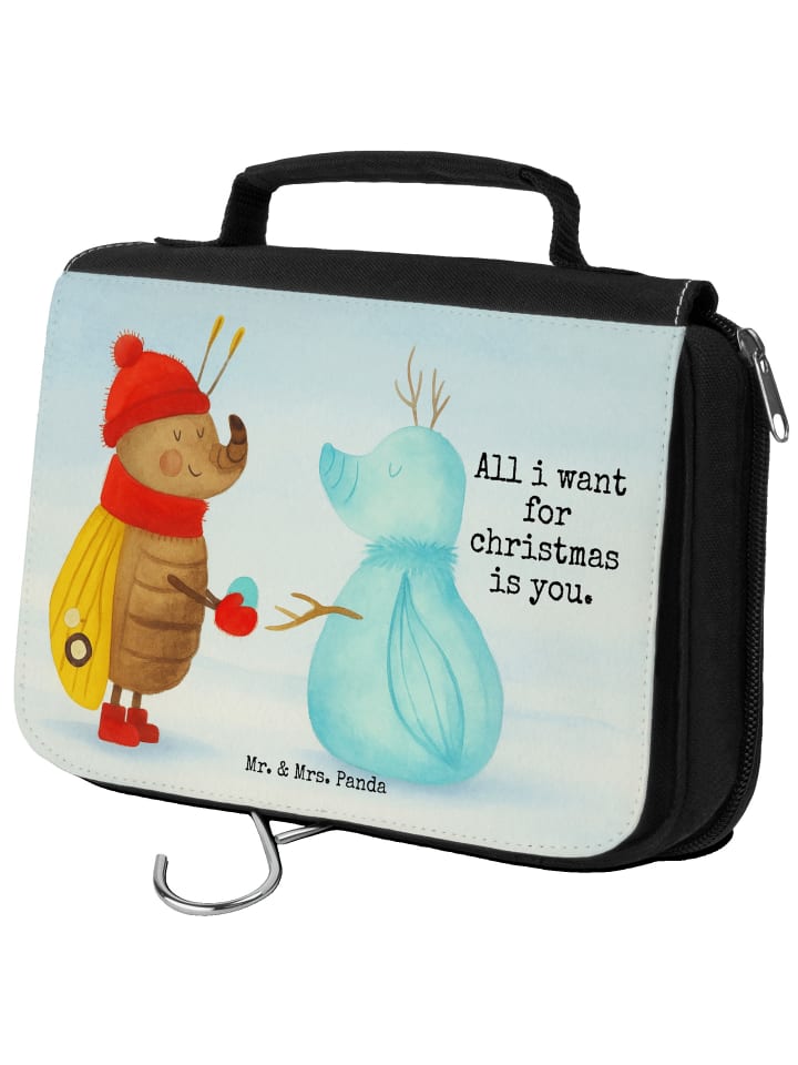 

Mr. & Mrs. Panda Косметичка с изображением мотылька и снеговика... белого цвета