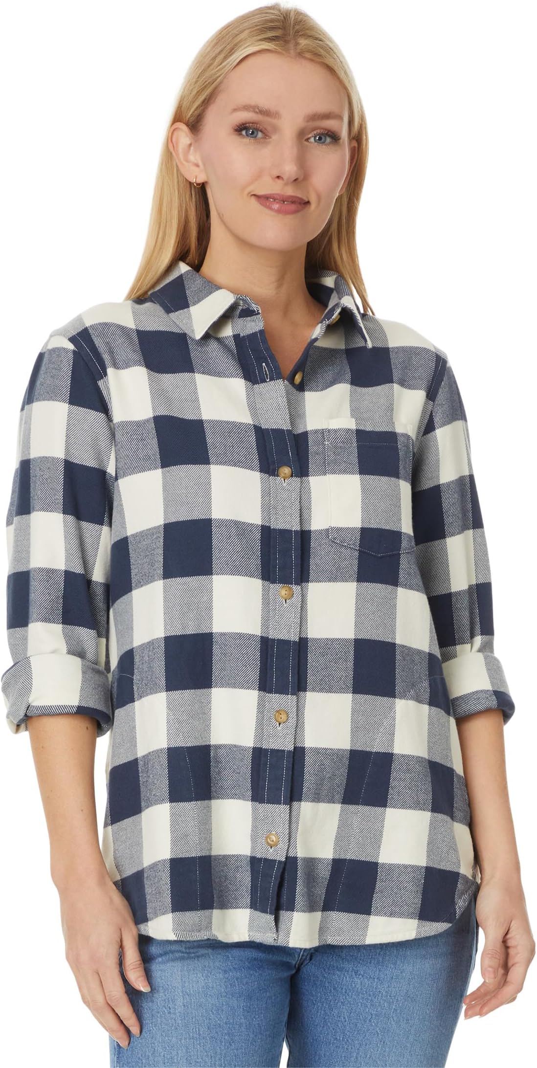 

Рубашка L.L.Bean Soft-Brushed Flannel Shirt, цвет Dark Indigo