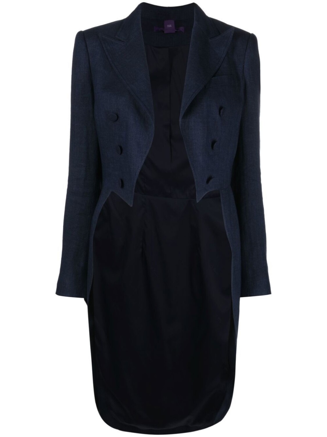 

Ralph Lauren Collection блейзер с удлиненной вставкой сзади, синий
