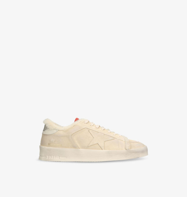 

Низкие кеды Stardan из овчины и замши Golden Goose, бежевый