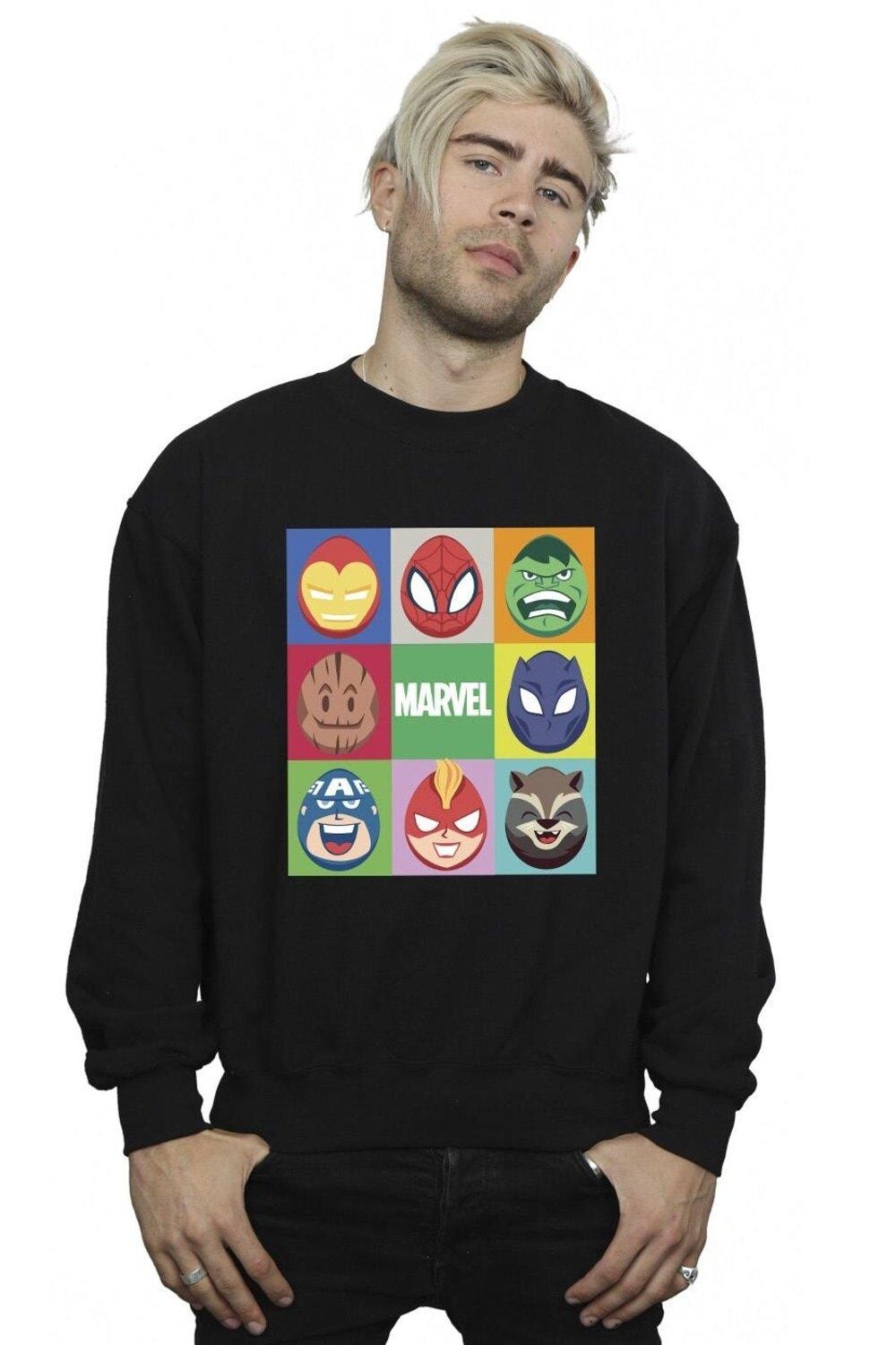 

Толстовка с пасхальными яйцами Marvel, черный