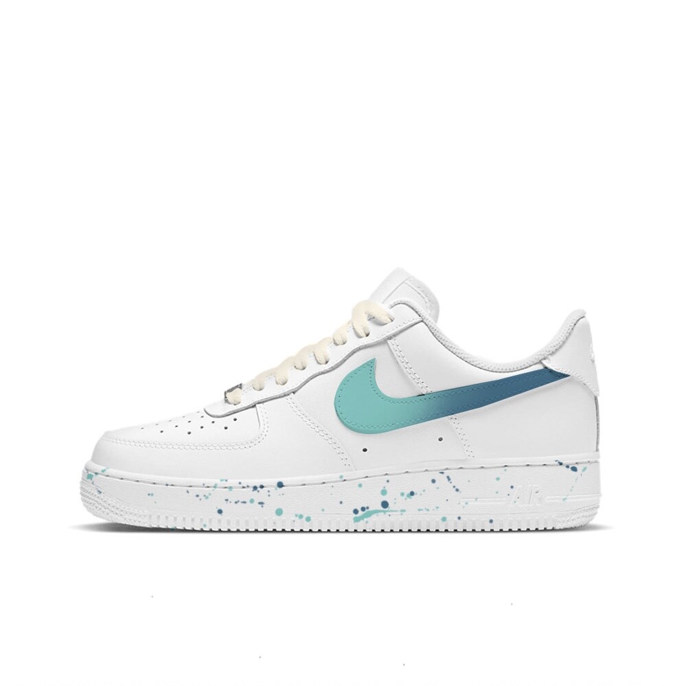 

Кроссовки Nike Air Force 1 Skateboarding Shoes Women's Low-top Eveblue/Techgreen/Iolite, зеленый