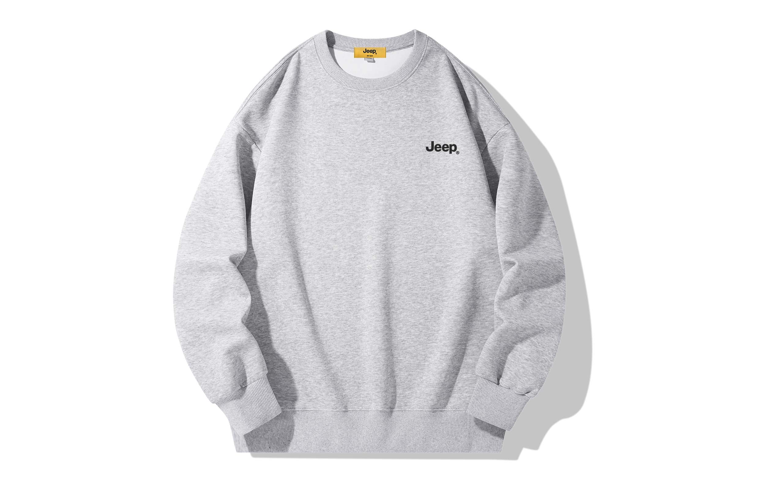 

Свитшот Unisex Crew Neck тонкий утепленный Jeep, светло-серый
