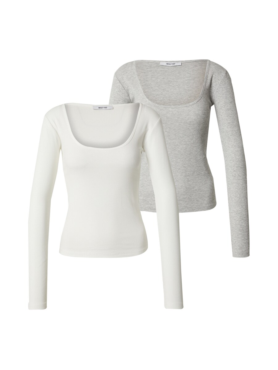 

Рубашка ABOUT YOU Liane, цвет mottled grey/White