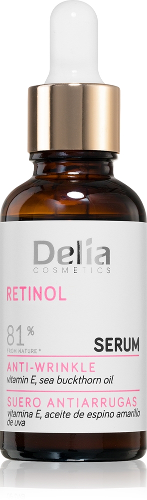 

Сыворотка против морщин с ретинолом Delia Cosmetics, 30 мл