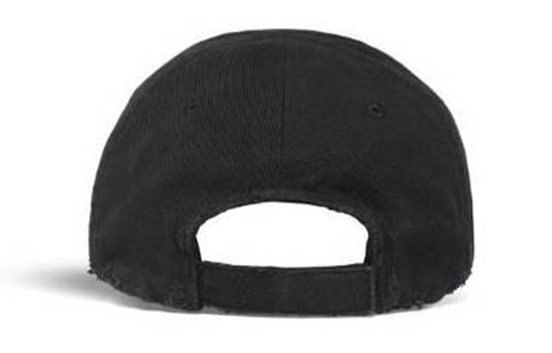 Balenciaga Хлопковая бейсболка женская черная, Black — фото 4