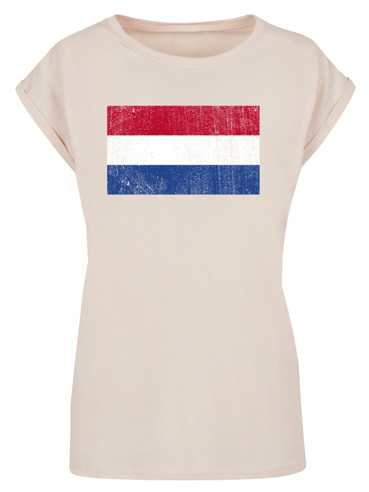 

Футболка Нидерланды Niederlande Holland Flagge, потерпевшая бедствие в Уайтсэнде F4NT4STIC, белый