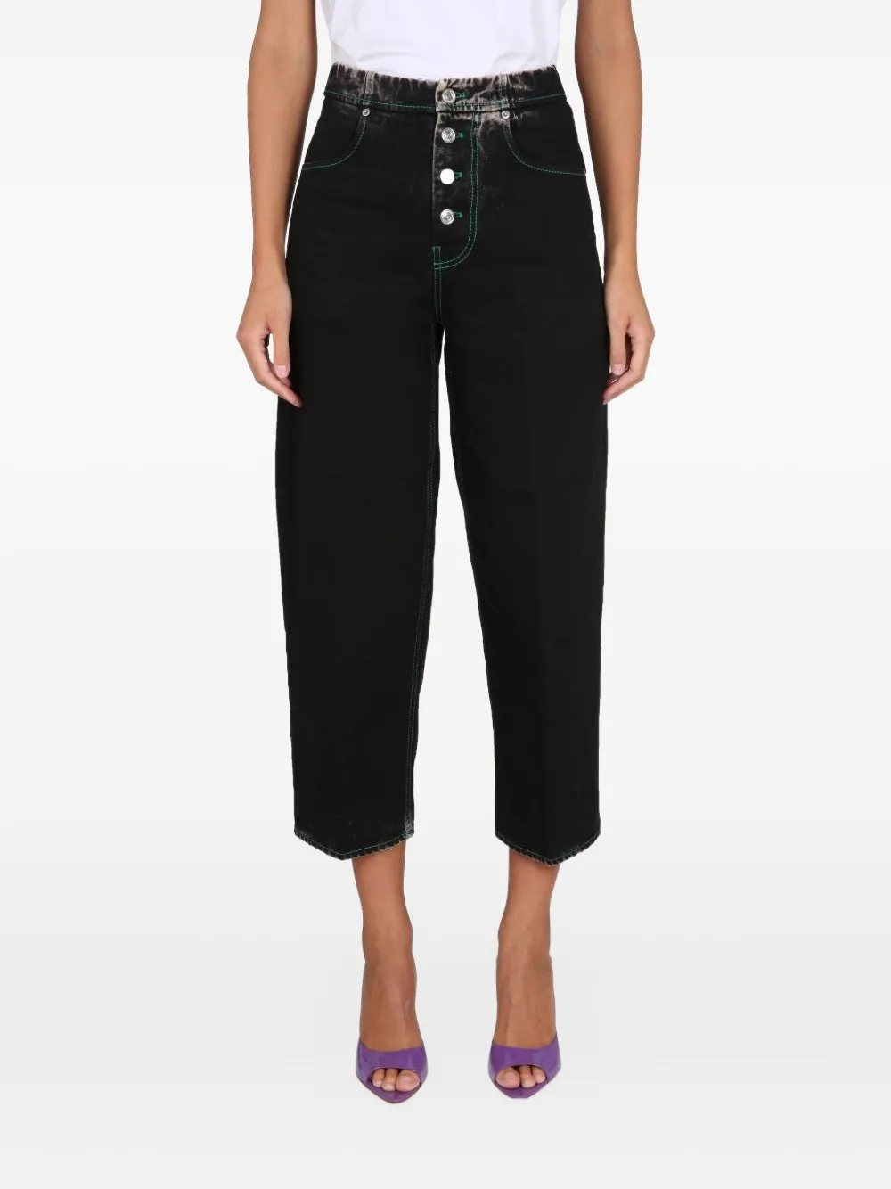 

Джинсы с прострочкой на пуговицах Department 5, черный