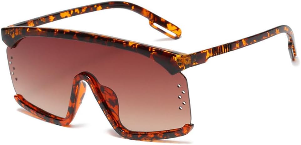 

Полуободковые солнцезащитные очки большого размера для женщин, модные цельные очки в крупной оправе, солнцезащитные очки для женщин с защитой от УФ-излучения UV400 MTZJH, C3