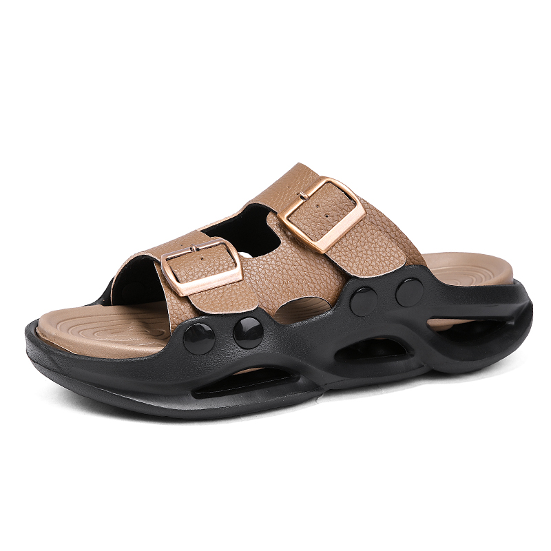 British knights Мужские сандалии EVA Leather Patchwork Abrasion Resistant светло-коричневые — фото 3