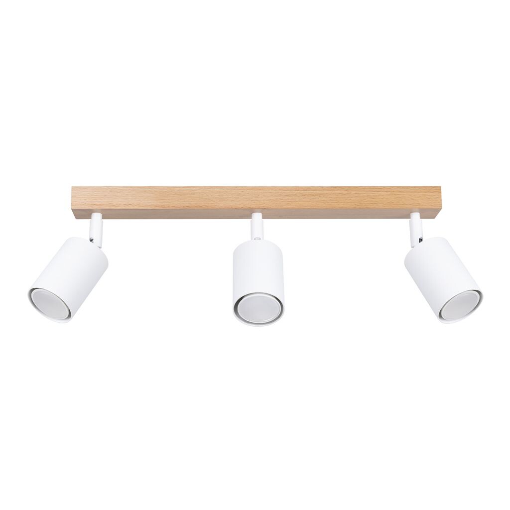 

Потолочный светильник VERDO 3L белый 3xGU10 10Вт сталь/дерево 17,5x5x45см Sollux Lighting