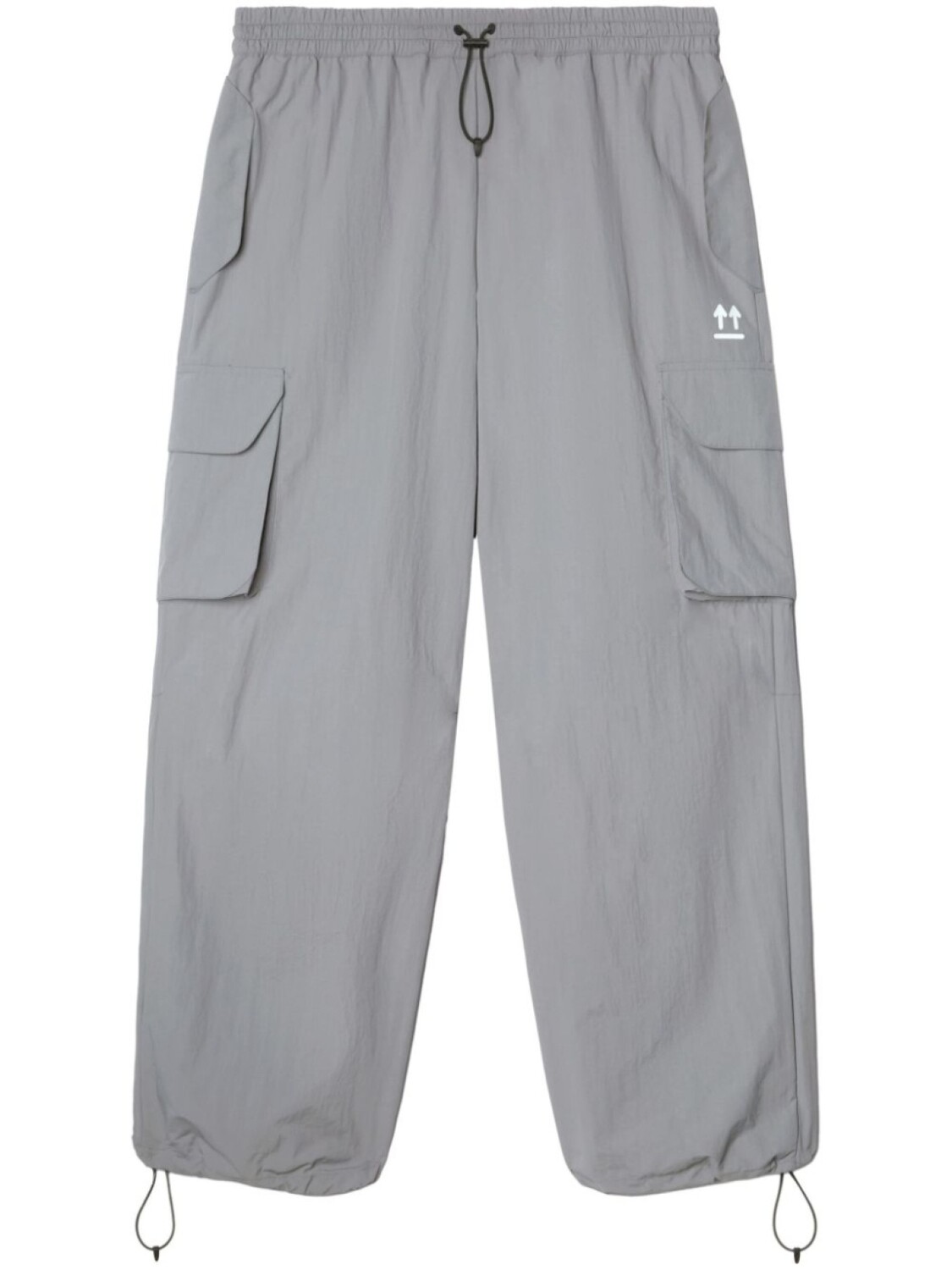 

Off-White брюки с логотипом, серый