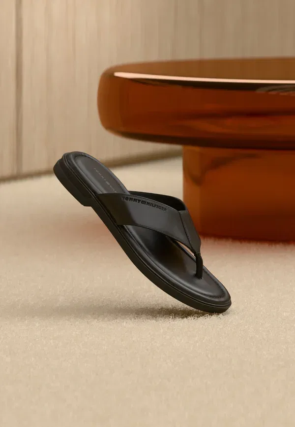 Сандалии Tommy Hilfiger Premium Comfort Toe T Bar, черный