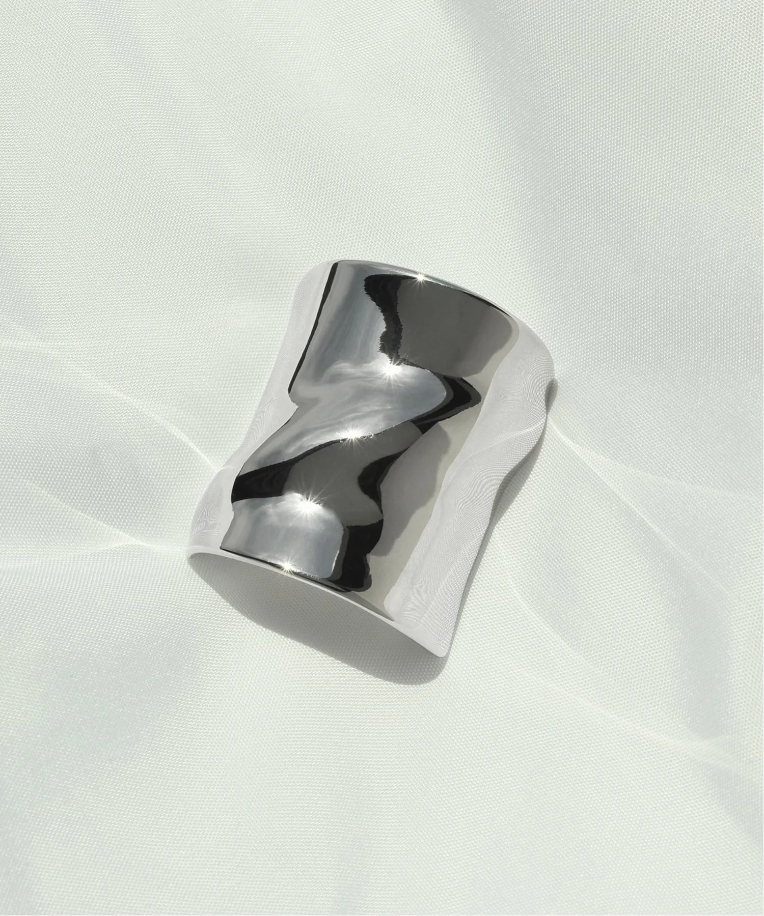 Волнистая широкая манжета для волос Goldy, Silver