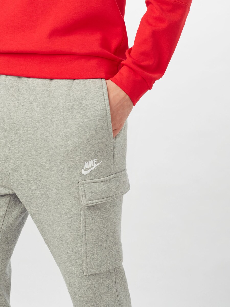 Зауженные брюки-карго Nike Sportswear CLUB FLEECE, mottled grey — фото 3