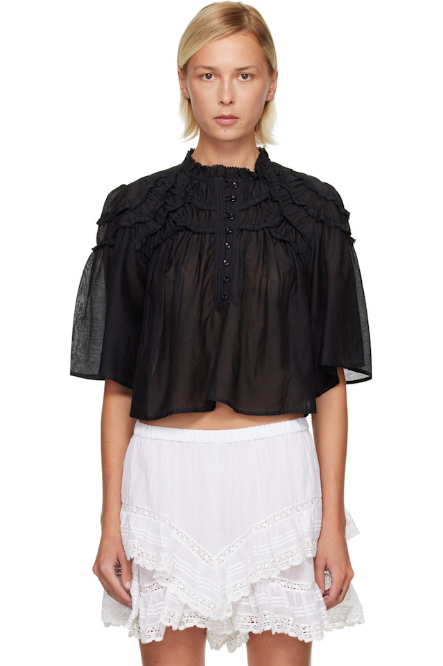 

Блузка Кармен Isabel Marant Etoile, черный