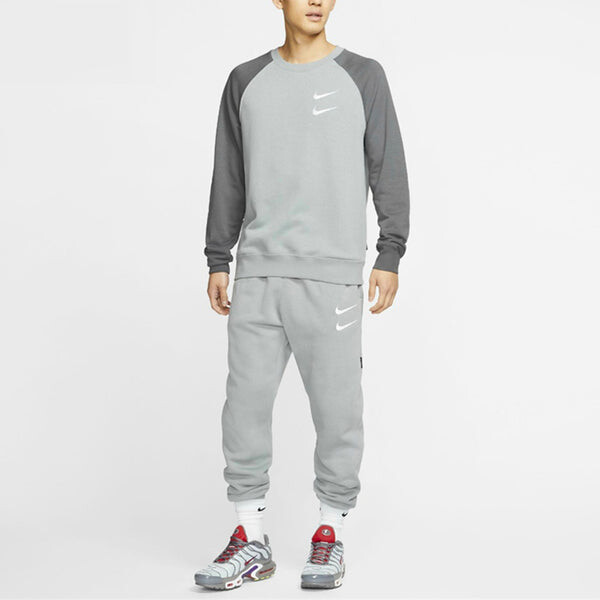 Толстовка Men's Nike Casual Round Neck Long Sleeves Gray, серый — фото 3