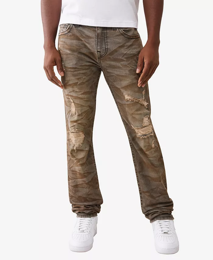 

Мужские джинсы Rocco Skinny Stacked True Religion, коричневый
