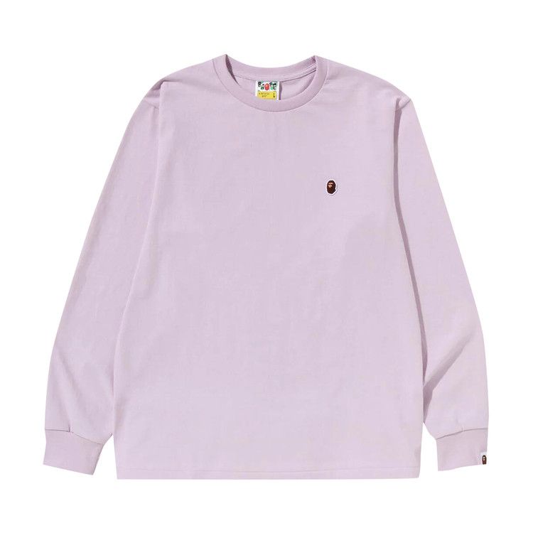 

Футболка BAPE Ape Head One Point Long-Sleeve Tee, Purple