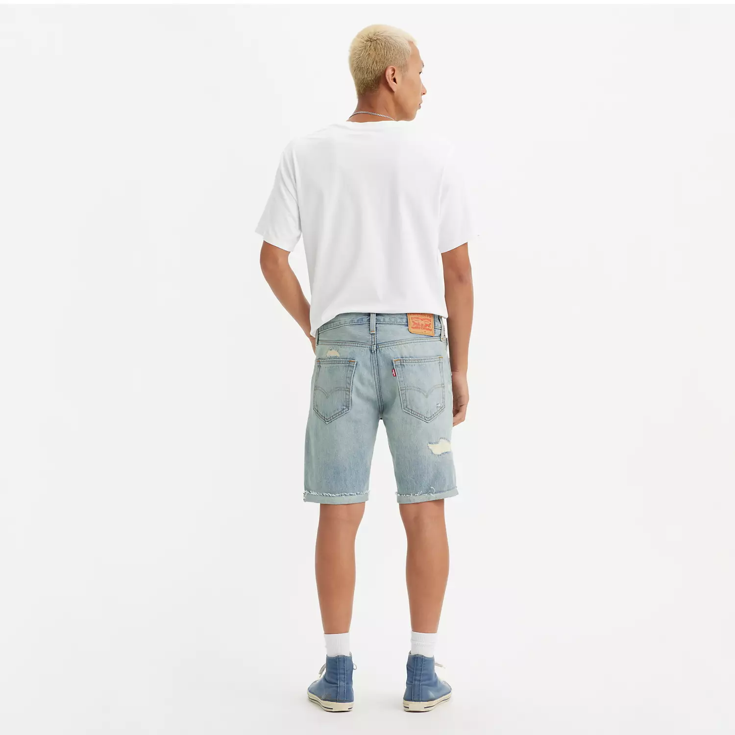 412 Узкие мужские шорты 9 дюймов Levi's, цвет Gummy Bears - Medium Wash — фото 3