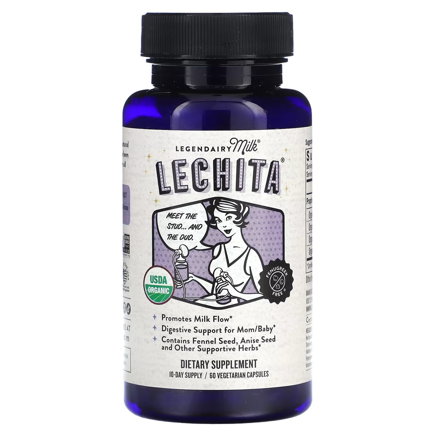 

Добавка Legendairy Milk Lechita, 60 вегетарианских капсул