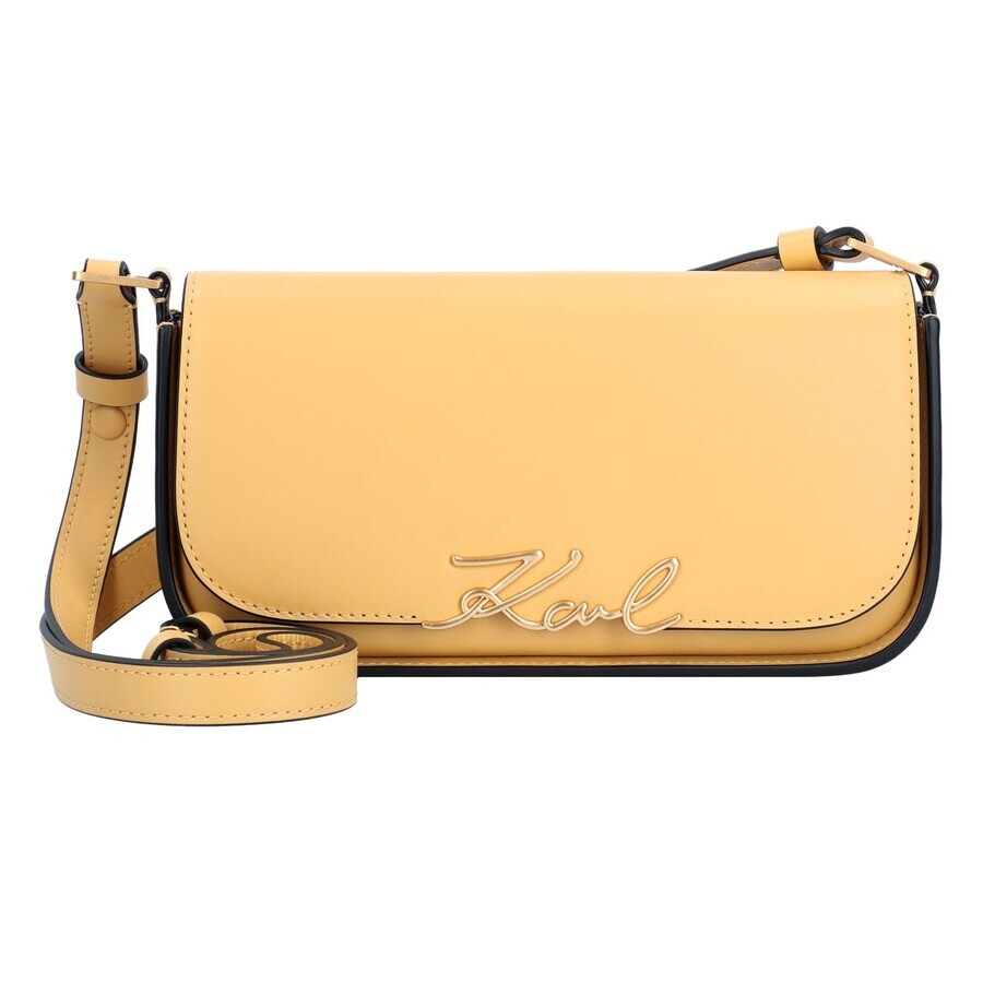 

Сумка кросс-боди Karl Lagerfeld Crossbody Signature, пастельно-желтый