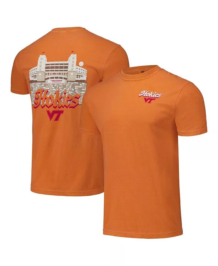 

Мужская и женская оранжевая футболка Virginia Tech Hokies Hyper Local Hokie Stone Stadium Image One