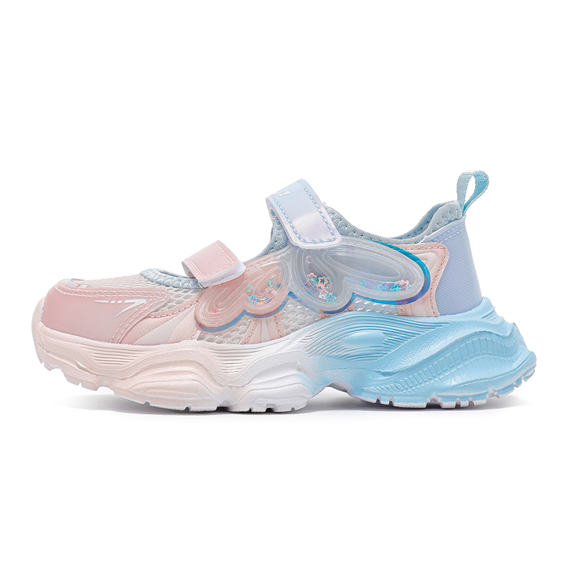 

Детские дышащие нескользящие кроссовки Warrior с низким верхом Blue Pink Kids