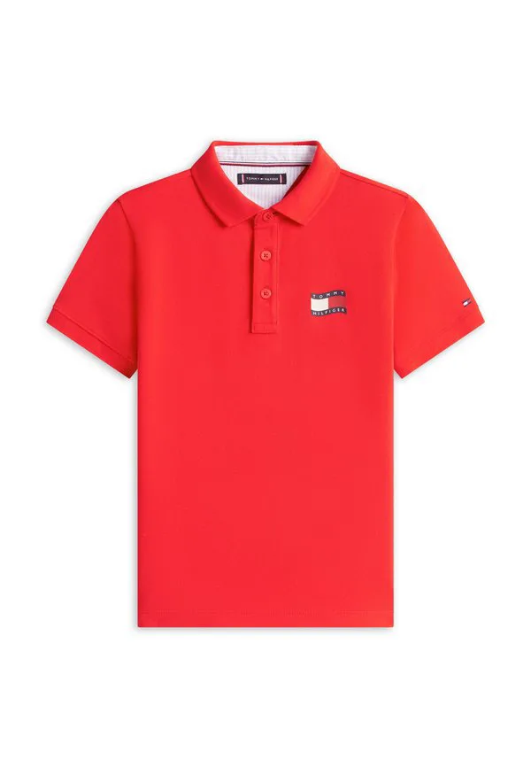 Рубашка-Поло стандартного кроя с волнистым флагом Tommy Hilfiger, Rapid Red — фото 4