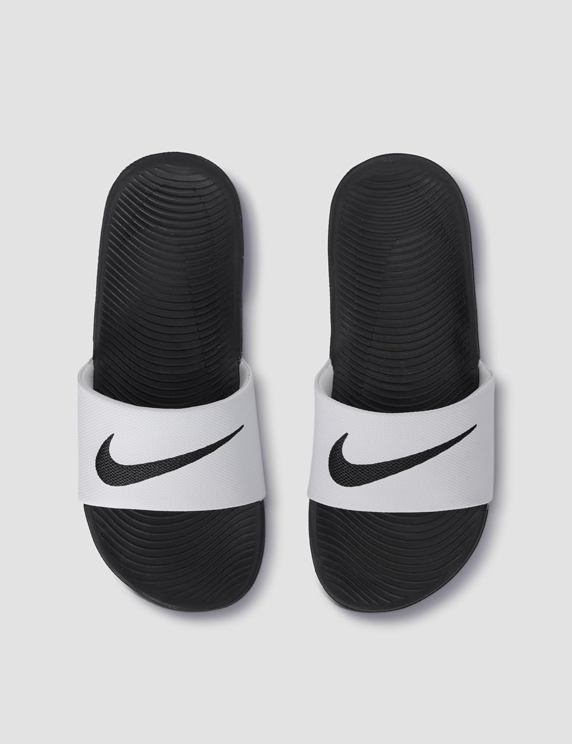 Сандалии Nike Kawa для детей, белый/черный — фото 4