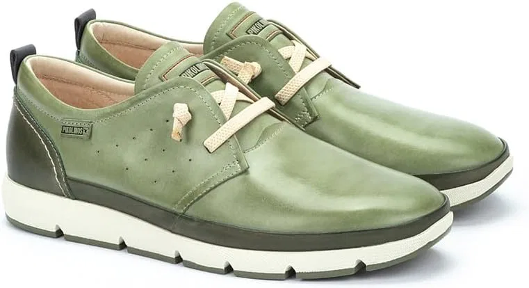 Мужские кожаные кроссовки Pikolinos Fuencarral, Mint Green — фото 4