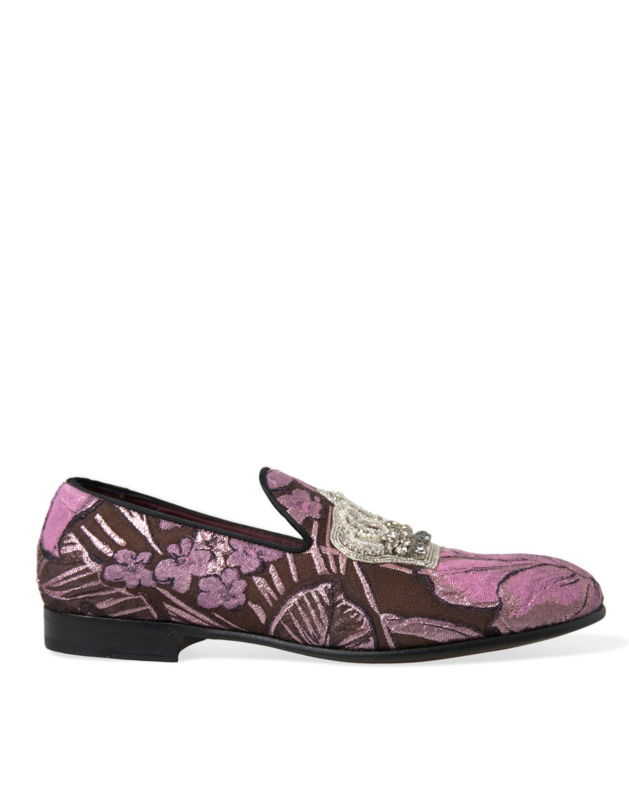 

Элегантные розовые мокасины, украшенные кристаллами Dolce & Gabbana