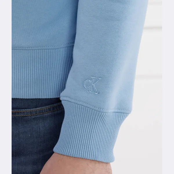 Толстовка обычного кроя с монологом Calvin Klein, синий — фото 4