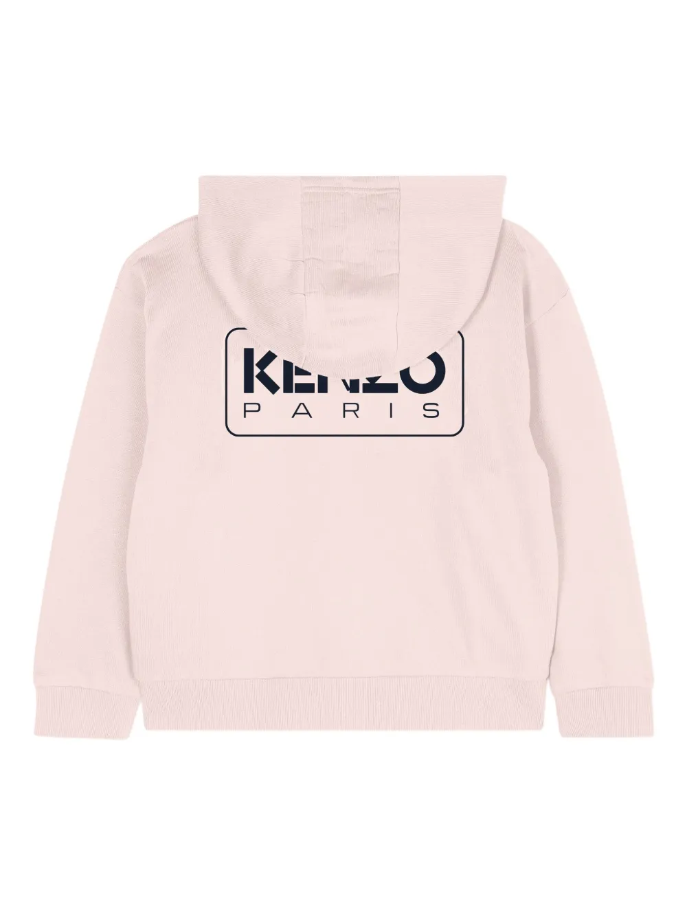 

Худи на молнии с логотипом Kenzo Kids, розовый