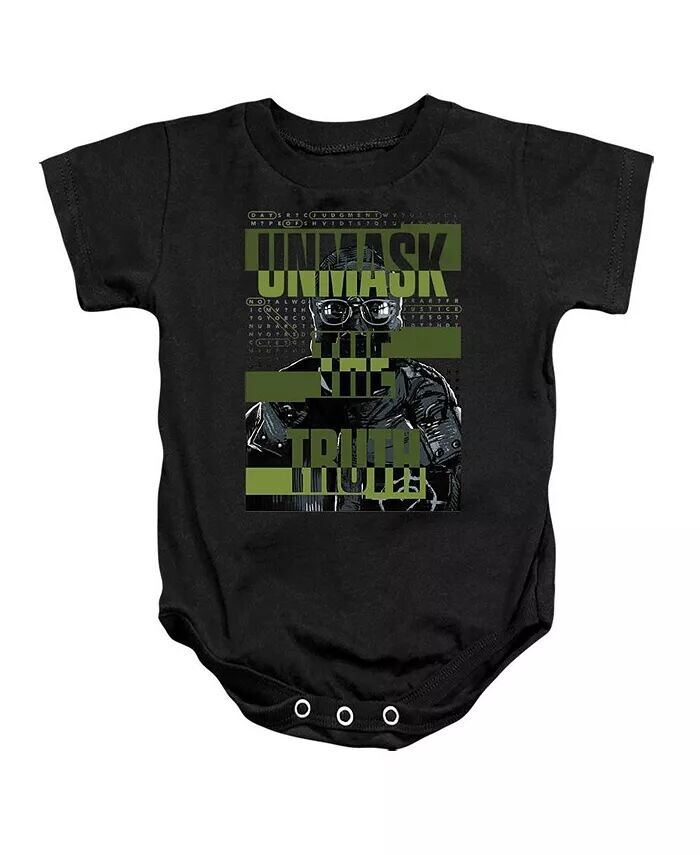 

Новорожденные девочки Комбинезон The Baby Unmask The Truth Batman, черный