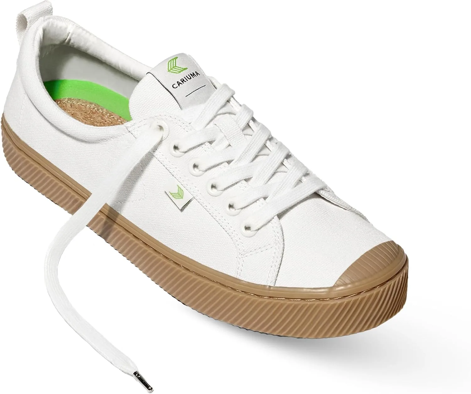 Кроссовки CARIUMA OCA Low Canvas, удобная мужская обувь, легкая и экологичная, универсальная повседневная обувь со 100% веганской стелькой, резиновая подошва, белый