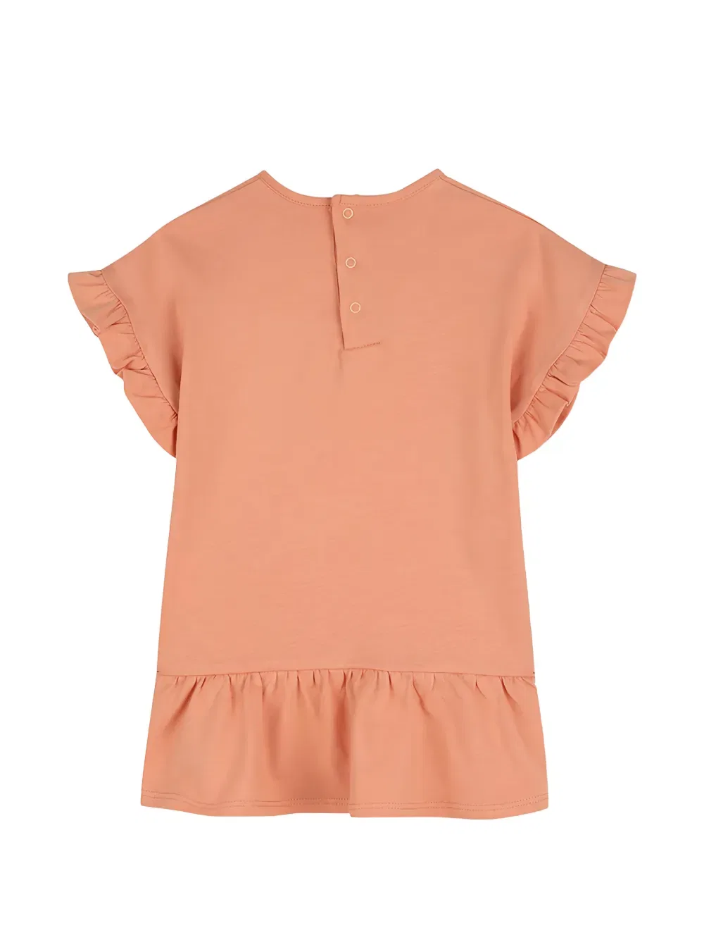 Платье с оборками и логотипом Chloe Kids, оранжевый — фото 2
