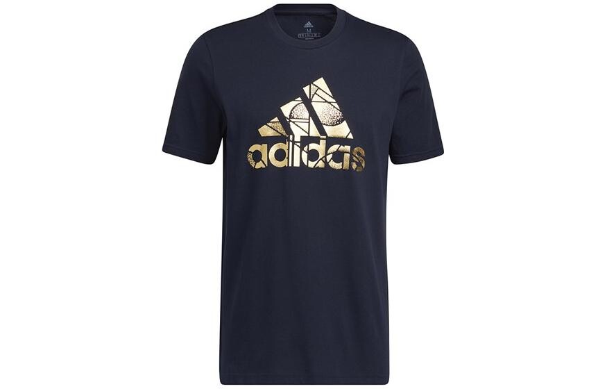 

Футболка мужская темно-синяя Adidas, темно-синий
