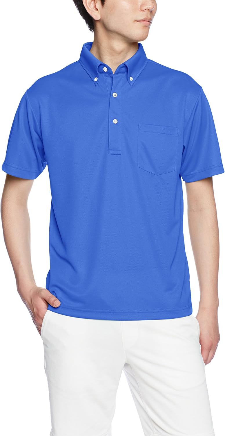 

Мужская спортивная рубашка-поло UnitedAthle 592101 Dry с карманами, 113 г (на пуговицах) United Athle, кобальтово-синий