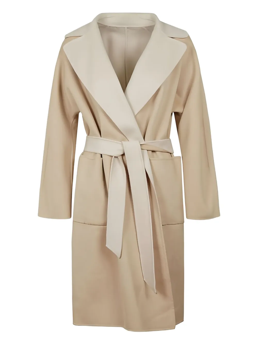 

Пальто с поясом MAX MARA, нейтральный