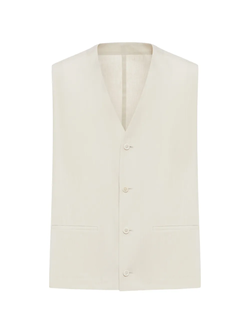 

Жилет на пуговицах с V-образным вырезом Lardini, бежевый