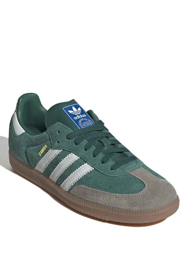 Кроссовки, Samba OG, Adidas, зеленый — фото 2