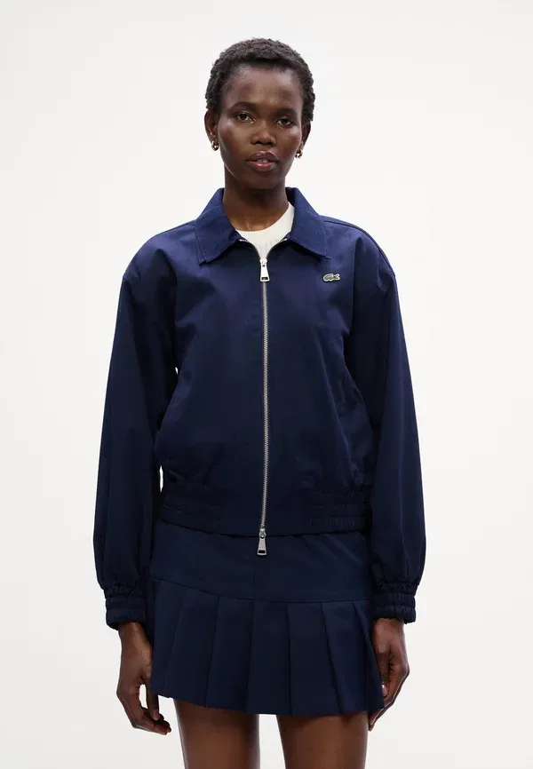 Куртка летняя Lacoste темно-синяя — фото 3